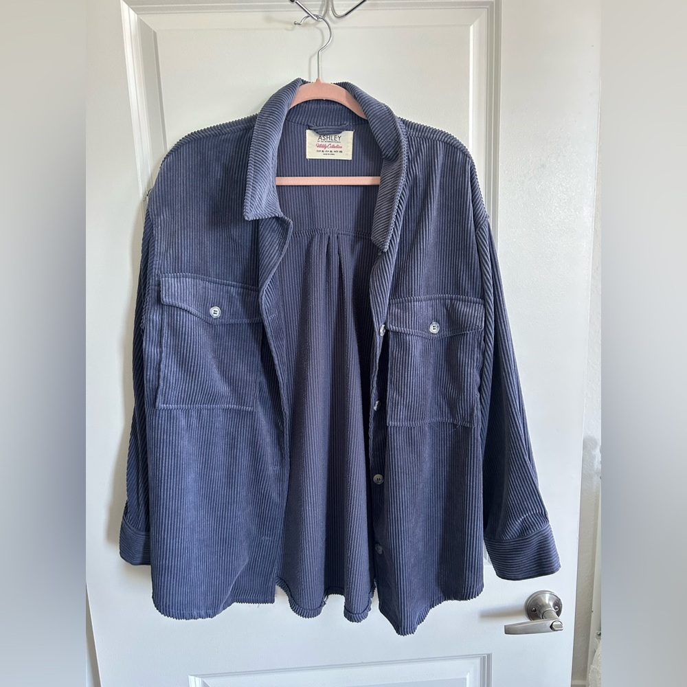 Ashley by 26 International Indigo Corduroy Jacket